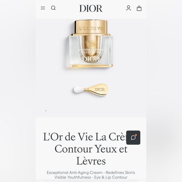NEW Dior 6xL'Or de Vie La Crème Contour Yeux et Lèvres 3ML- Eye & Lip Anti-Aging - Picture 2 of 6